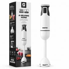 Image of 800W Hand Blender Handheld Immersion Stick Blender 12 Speed & Turbo, Silver