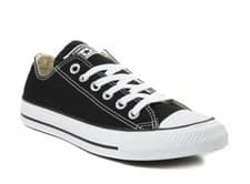 Image of Converse All Star OX Chuck Taylor  Women & Mens Canvas Trainers - Black White