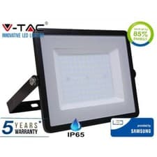 Image of 10W SMD Slimline FLOODLIGHT WITH SAMSUNG CHIP Cool White BLACK BODY 6400K