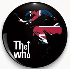 Image of the Who - Jump Flag Logo Pin Badge LOW STOCK