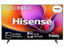 Image of Hisense Smart TV 4K 50A6QTUK 50" UHD HDR LCD Freely TV Black