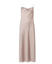 Image of ALLSAINTS HADLEY COWL NECK DUSTY PINK MAXI SLIP DRESS SIZE 14 BRAND NEW