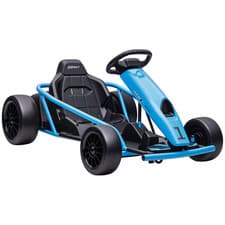 Image of HOMCOM 24V Electric Go Kart for Kids with Music, Horn Honking, Slow Start