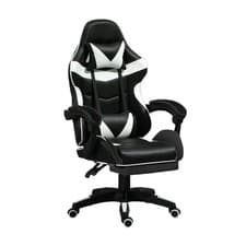 Image of Gaming Chair Height Adjustable Recliner Swivel Ergonomic Office PC with Footrest