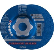 Image of PFERD 64186125 CC-Grind-Solid Grinding Disc 125mm 10pcs Ergonomic