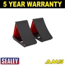 Image of Sealey Folding Wheel Chocks Pair WCF01