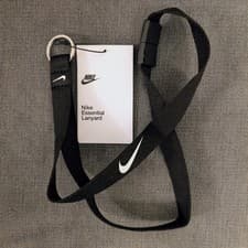 Image of Nike Essential Black Lanyard - Unisex - One Size (Brand New)