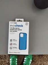 Image of tech21 Evo Check for Apple iPhone 12 and 12 Pro Back Case - Blue