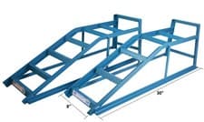 Image of 2x Heavy Duty 2.5 Ton Tonne Metal Car Ramp Van Ramps Lifting Garage