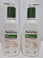 Image of Aveeno Daily Moisturising Creamy Oil Oat And Sweet Almond Oil 300ml Pack of 2