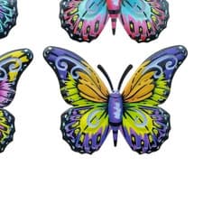 Image of BRIGHT COLOURFUL 3D METAL BUTTERFLY WALL ART GARDEN FENCE HANGING DECORATIONS