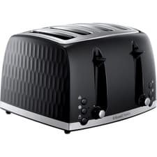 Image of Russell Hobbs Spectrum 26071 Honeycomb 4 Slice Toaster Black
