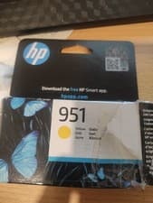 Image of Genuine Original HP 951 Yellow Ink Cartridge Opened not used - Exp April 2027