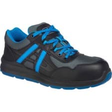 Image of Portwest Compositelite Mersey S1P Safety Trainers Black / Blue Size 4