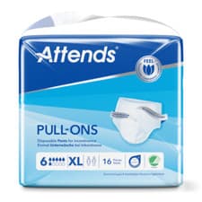 Image of Attends Pull Ons Incontinence Pants Number 6 Size Extra Large 16