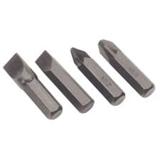 Image of Draper 1x 4 Piece Impact Screwdriver Bit Set Professional Tool 12542