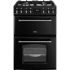 Image of Belling Farmhouse 60DF Dual Fuel Double Oven Cooker - MRAFHOUSE60DFBLK