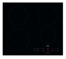 Image of AEG IKX64441CB 60cm Induction Hob Black 4 Zone Bridge Hob2Hood Touch