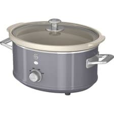 Image of Swan SF17021GRN Retro Slow Cooker 3.5 Litres 200 Watt Grey