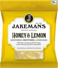 Image of Jakemans Honey & Lemon 73g x 12 Bulk Pack | Sore Throat & Cough Relief Lozenges