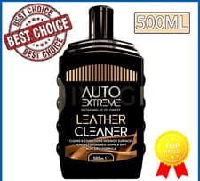 Image of LEATHER CLEANER LIQUID CONDITIONER NON DRIP REMOVES GRIME NEW 500ML AUTO EXTREME