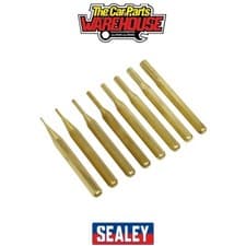 Image of Sealey AKB08 Brass Pin Punch Set 8pc