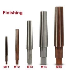 Image of Stable Performance MT 1/2/3/4/5 Morse Taper Reamer Set with Cone Shape