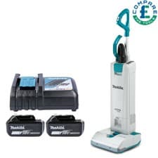 Image of Makita DVC560 36V Brushless Upright Vacuum Cleaner + 2 x 5Ah Batteries & Charger
