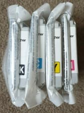 Image of Brother LC970 GENUINE Ink Cartridges - Black Cyan Magenta Yellow! LC-970 BCMY