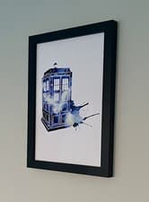 Image of Original Art Print Inspired by 'Doctor Who' (The Tardis)