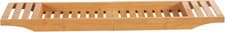 Image of Vencier Bamboo Bath Tub Rack Foldable Adjustable Tray Caddy Organiser Natural