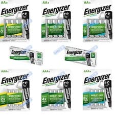 Image of Energizer Rechargeable Batteries AA 1300 2000 2300 mAh AAA 500 700 800 mAh NiMH
