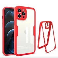 Image of Red Full Cover Case Screen Protector For iPhone For Apple iPhone XR
