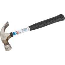 Image of Draper Claw Hammer Tubular Steel Shaft 450g 16oz Shock Absorbing Grip General