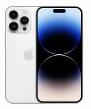 Image of Apple iPhone 14 Pro Max Smartphone Silver, Unlocked, 128GB Storage