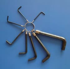 Image of Bosch Hex Key Set & Keyring 8pc *HEAVY DUTY*