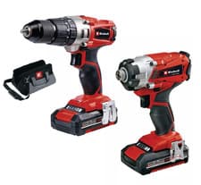 Image of Einhell Power Tool Kit 18V 2.0Ah Twinpack Cordless Impact Drill 42.572.14 GRADED
