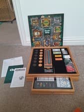 Image of Parker Brothers Cluedo Monopoly Wooden Board Game Deluxe Compendium Storage Rare