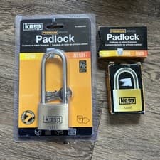 Image of X3 Kasp Brass Padlocks K12550L80D / 12550 Premium New (V)