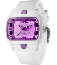 Image of Police Man Rubber Strap Wristwatch 3 ATM Water Resistance Police PL.13838JPW/04