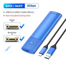 Image of ORICO USB3.2 10Gbps To M.2 NVMe SATA SSD External Enclosure Storage Case USB-C