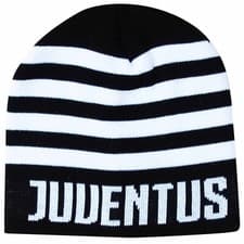 Image of New Official FC Juventus Crest Football Fans Beanie Hat, Juventus Winter Beanie