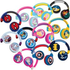 Image of Lexibook Kid Safe 2-in-1 Bluetooth Wireless & Wired Foldable Headphones with Mic