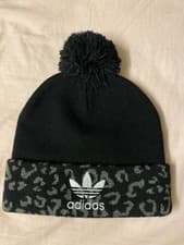 Image of black adidas original unisex beanie