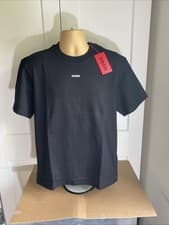 Image of HUGO BOSS DAPOLINO RELAXED FIT QUALITY T-SHIRT IN BLACK SIZE M/L BNWT RRP £59 ❤️
