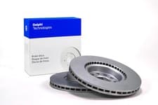 Image of 2x DELPHI BG4281C Brake Discs Front For Hyundai i30 ix20 Kia Ceed Pro Cee'D Soul