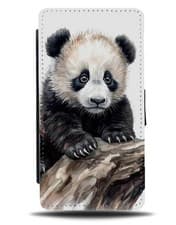 Image of Cute Child Giant Panda Bear Flip Wallet Case Cub Cubs Pandas Baby Novelty DD78
