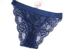 Image of 10 pcs BOUX AVENUE Deep Blue TASHA High Leg Lace Brazilian Brief UK 6 8 10 12