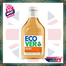 Image of Ecover Floor Soap, Multi-Surface Floor Soap- Orange & Lemon Scent-Pack of 1, 1L