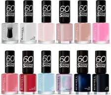 Image of RIMMEL 60 SECONDS Nail Polish / Varnish 8ml Super Shine Rita Ora | Super Gel